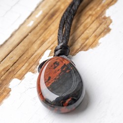 mahagoni obsidian, mahagoni obsidian kristal, mahagoni obsidian ogrlica, nakit s kristali, ogrlica s kristali