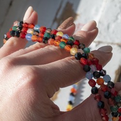 agate, colour agate, agate pearls, crystal pearls