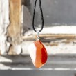 agate, Mozambique agate, orange agate,agate necklace, crystal necklace, inner peace crystal