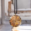 orgonit, orgonit ogrlica, orgonit nakit, nakit proti sevanju, karneol, citrin, granat, zlato