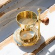 brass, brass container, incense container, brass incense burning container