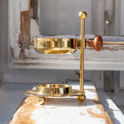 brass, brass container, incense container, brass incense burning container
