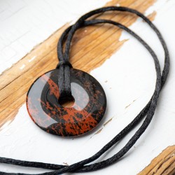 mahogany obsidian, mahogany obsidian necklace, crystal necklace, crystal jewelry, protection stone