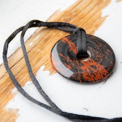 mahogany obsidian, mahogany obsidian necklace, crystal necklace, crystal jewelry, protection stone