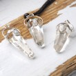 clear quartz, rainbow moonstone, white labradorite, spice necklace, crystal necklace, energy jewellery, cleansing crystal