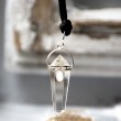 clear quartz, rainbow moonstone, white labradorite, spice necklace, crystal necklace, energy jewellery, cleansing crystal