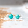 turquoise, turquoise crystal, crystal earrings, turquoise earrings
