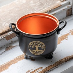 kadilnica, kadilnica iz kovine, kadilnica z mrežico, kurjenje smole, prekajevanje prostorov