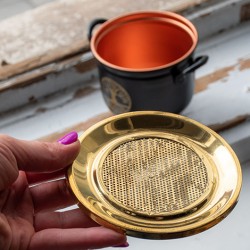 incense, burning incense, incense container, metal incense burning container