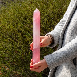 rose quartz, rose quartz crystal, obelisk, crystal obelisk