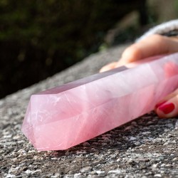 rose quartz, rose quartz crystal, obelisk, crystal obelisk