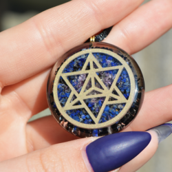 lapis lazuli,orgonite,orgonite necklace