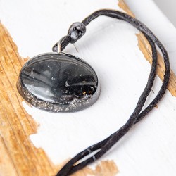 black tourmaline, orgonite, orgonite necklace, orgonite jewellery, energy jewellery