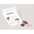 SET CRYSTALS AGAINST STRESS amethyst, black turmaline, rose quartz