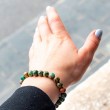 hrizokola zapestnica CHRYSOCOLLA bracelet 8 mm