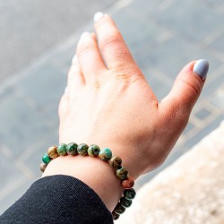 hrizokola zapestnica CHRYSOCOLLA bracelet 8 mm