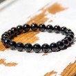 ČRNI TURMALIN zapestnica 8mm moška