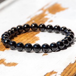 ČRNI TURMALIN zapestnica 8mm moška