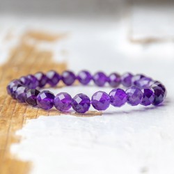 AMETIST falset otroška zapestnica kristal ki umirja
