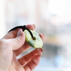SERPENTINE donut pendant