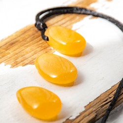 ORANŽNI KALCIT  ogrlica solzica nakit