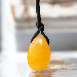 kristal za plodnost, kristal za pozitivo, kristal za pretok spolne energije ORANŽNI KALCIT ogrlica solzica