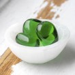 GREEN OBSIDIAN (VOLCANIC GLASS) pocket crystal