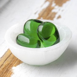 GREEN OBSIDIAN (VOLCANIC GLASS) pocket crystal