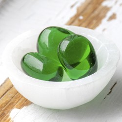 GREEN OBSIDIAN (VOLCANIC GLASS) pocket crystal