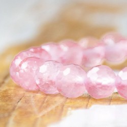 ROŽEVEC otroška zapestnica 6mm falset kristal za samozavest