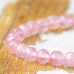 ROSE QUARTZ children's bracelet 6 mm falset