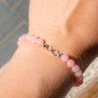 ROSE QUARTZ bracelet infinity