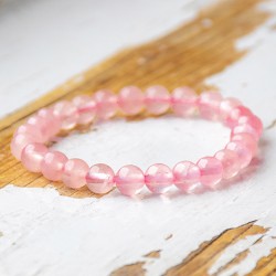 ROŽEVEC otroška zapestnica 6mm  otroški nakit iz krostalov