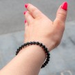 BLACK TOURMALINE bracelet 6 mm