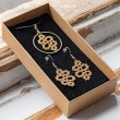 lace nacklace earrings