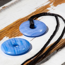 BLUE CHALCEDONY necklace