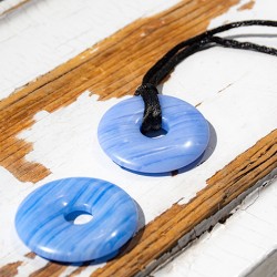 BLUE CHALCEDONY necklace