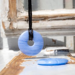 BLUE CHALCEDONY necklace