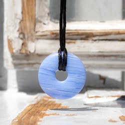 BLUE CHALCEDONY necklace