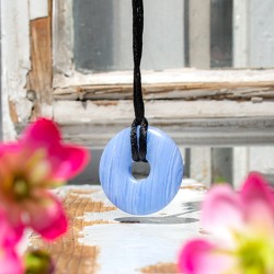 BLUE CHALCEDONY necklace