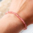 STRAWBERRY QUARTZ AA bracelet 4 mm