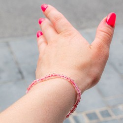 STRAWBERRY QUARTZ AA bracelet 4 mm