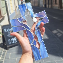 VITRAŽ KRIŽ vijoličen srednji