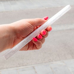 SELENIT neobdelan naravni surovi kristal palica 25 cm