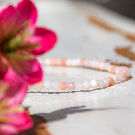 ANDEAN PINK OPAL bracelet 2 mm falset