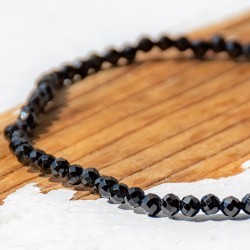 SPINEL ČRN zapestnica 2mm falset