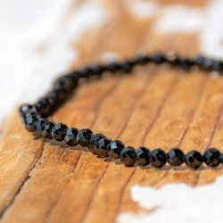 SPINEL ČRN zapestnica 2mm falset