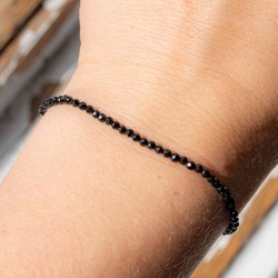 SPINEL ČRN zapestnica 2mm falset