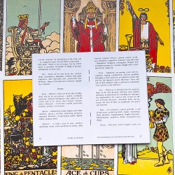 Paper cardstock Rider Waite Original tarot cards deck with guidebook