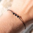 BLACK TURMALINE friendship bracelet